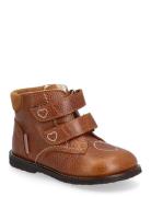 Boots - Flat - With Velcro Brown ANGULUS