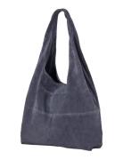 Suede Dalliea Bag Blue Becksöndergaard
