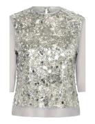 Davinaiw Blouse Silver InWear