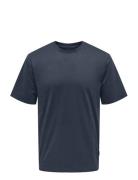 Onsfred Life Rlx Ss Tee Noos Navy ONLY & SONS