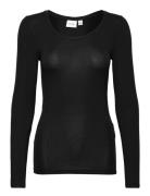 Vidaisy O-Neck L/S Top - Black Vila