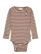 Body L/S Modal Striped Cream Petit Piao