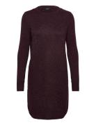Vmmdoffy Ls O-Neck Dress Ga Noos Burgundy Vero Moda Maternity