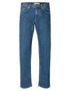 Slh196-Straight Ben Kori Jeans Noos Blue Selected