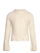 Nlfkleave Ls Short Knit Noos Cream LMTD