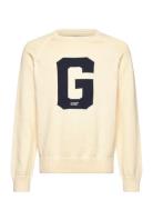 Graphic Raglan C-Neck Cream GANT