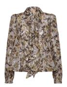 Georgette Blouse Beige By Ti Mo