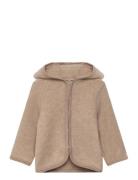 Jacket Ears Wool Fleece Beige Huttelihut