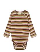 Body L/S Modal Multi Striped Patterned Petit Piao
