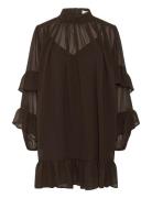 Gzmio Short Dress Brown Gestuz