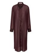 Gzlynne Shirt Dress Burgundy Gestuz