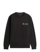 Small Crest Outline Crew Neck Black Tommy Hilfiger
