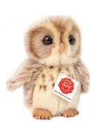 Owl Light Brown 16 Cm Brown Teddy Hermann
