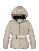 Classic Belted Jacket Beige Calvin Klein