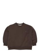 Classic Sweatshirt W. Logo Emb. Brown Copenhagen Colors