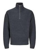 Jorollie Knit Half Zip Sn Grey Jack & J S