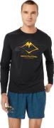 Asics Men's Fujitrail Logo Ls Top Performance Black/Carbon/ Fellow Yel...