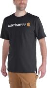 Carhartt Men's Core Logo T-Shirt Short Sleeve Black