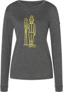 super.natural Women's Skianto Long Sleeve Pirate Grey Melange/Gold