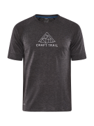 Craft Men's Advance Trail Wool Short Sleeve Tee  Black/Melange