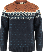 Men's Övik Knit Sweater Dark Navy-Terracotta Brown