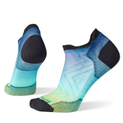 Women's Run Zero Cushion Ombre Print Low Ankle Socks Capri