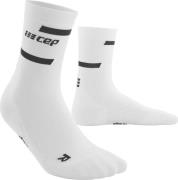 Men's The Run Socks, Mid Cut White