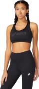 Asics Women's Core Asics Logo Bra Performance Black/Performance Black