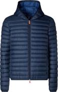 Save the Duck Men's Animal Free Hooded Puffer Jacket Donald Navy Blue