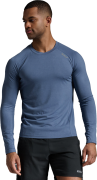 2XU Men's Ignition Base Layer Long Sleeve Indigo/Silver Reflective