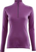 Aclima Women's WarmWool Mockneck Sunset Purple