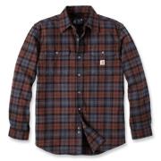 Carhartt Men's Flannel L/S Plaid Shirt Mocha