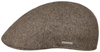 Stetson Men's Texas Fine Herringbone Flat Cap Sand/Black