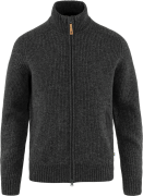 Fjällräven Men's Övik Zip Cardigan Knit Dark Grey