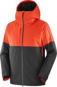 Salomon Men's Transfer Puff Jacket Cherry Tomato/Deep Black