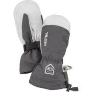 Hestra Juniors' Army Leather Heli Ski Mitt Grey