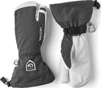 Hestra Army Leather Heli Ski 3-Finger Grey