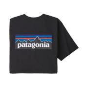 Patagonia Men's P-6 Logo Responsibili-Tee Black