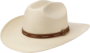 Stetson Edcouch Western Toyo Straw Hat Bleached