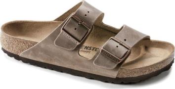 Birkenstock Unisex Arizona Oiled Leather Narrow Tobacco Brown