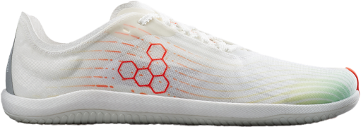 Vivobarefoot Men's Primus Flow Bright White/ Neon Orange