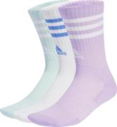 Adidas 3-Stripes Cushioned Sportswear Crew Socks 3-Pairs Powplu/white/...