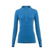 Aclima Women's WarmWool Hoodsweater with Zip Corsair/Marengo