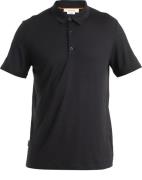 Icebreaker Men's Merino 150 Tech Lite III Short Sleeve Polo Black