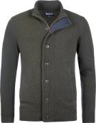 Barbour Men's Elbow-Patch Cardigan Green