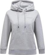 Peak Performance Women's Original Small Logo Hood Med Grey Melange