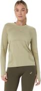 Asics Women's Road Seamless Long Sleeve Top Khaki/Cream