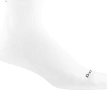 Darn Tough Men's Run Quarter Ultra-Lightweight Running Sock White