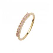 Pico Fineley Crystal Powder Ring 24 kt. Gullforgylt sølv N04002-Powder