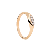 PDPAOLA Gala Stamp Ring 18 ct. Goldplated AN01-A52